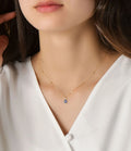 Chaine Bleu Love OR 18K